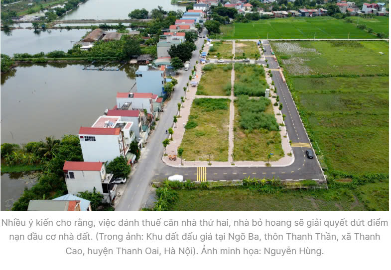 Đánh thuế nhà thứ hai, dẹp nạn đầu cơ