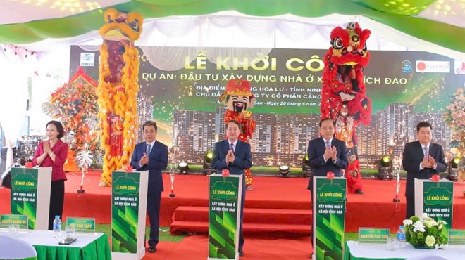 Khởi công 3 dự án nhà ở xã hội với hơn 2.300 căn hộ tại Ninh Bình