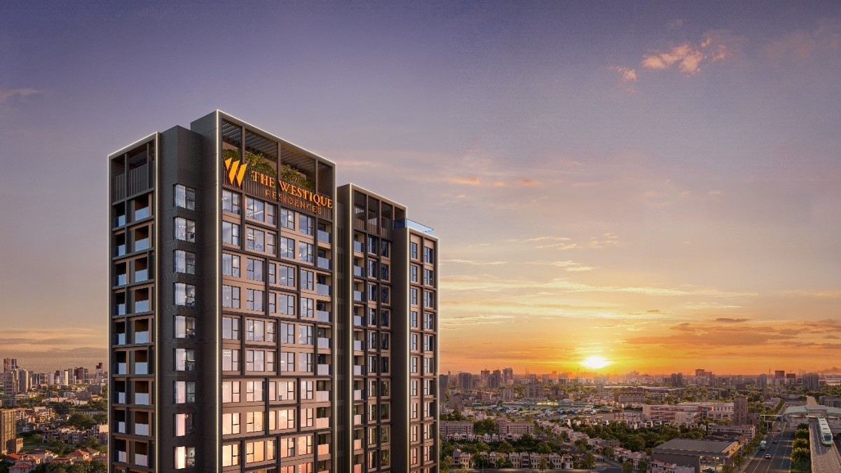 Tọa lạc tại vị trí cửa ngõ chiến lược của khu Tây, The Westique Residences sở hữu khả năng kết nối linh hoạt, tiếp cận dễ dàng với chuỗi tiện ích hiện hữu cùng nhịp sống năng động của khu vực. Ảnh: VCRE.