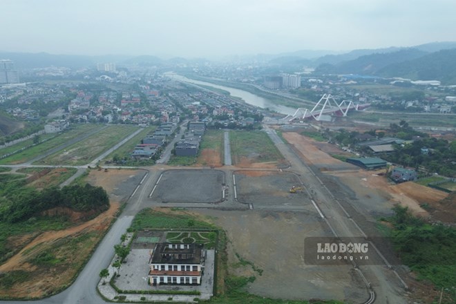 Trên công trường dự án khu đô thị 260 tỉ đồng ở Lào Cai