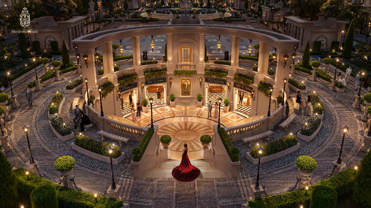 Phối cảnh một không gian tiện ích tại The President Park.