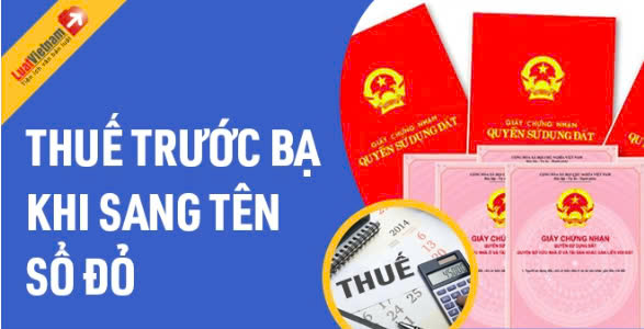 Mức đóng thuế trước bạ khi sang tên Sổ đỏ 2024