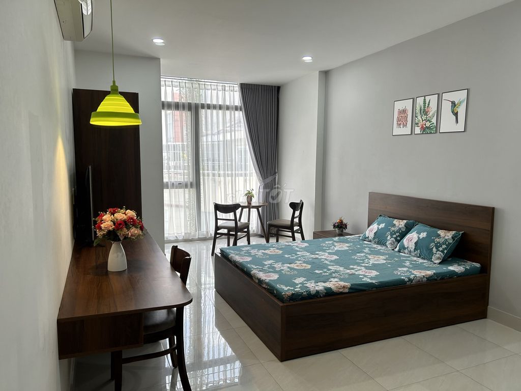 Studio full NT Bùi Đình Túy, balcon, view đẹp, giờ giấc tự do