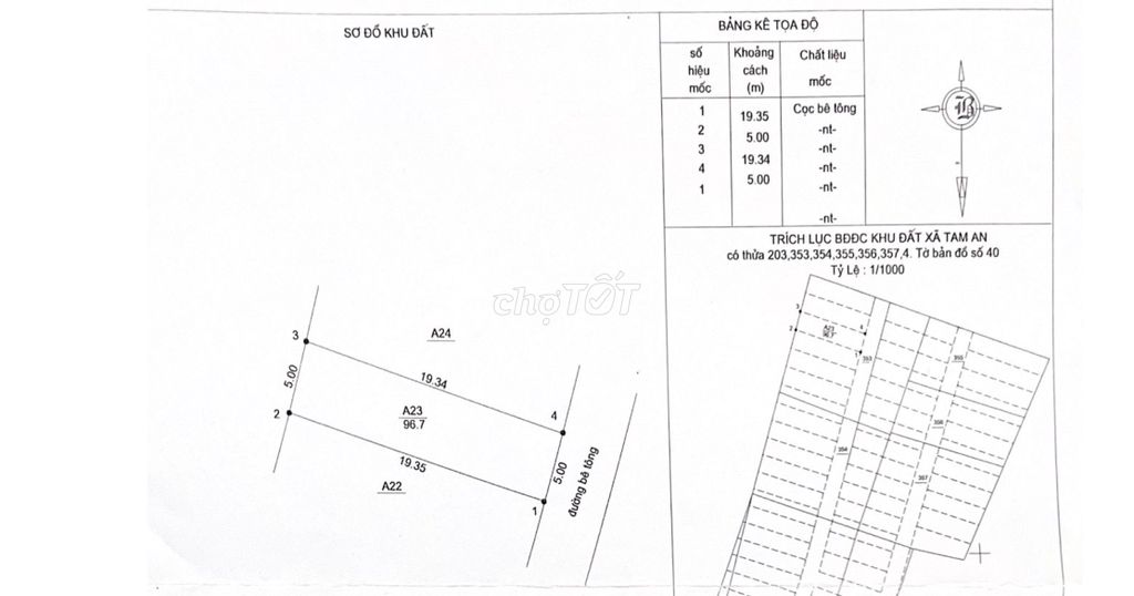 Bán Đất tại Đường Duơng Diên Nghệ, Xã Tam An