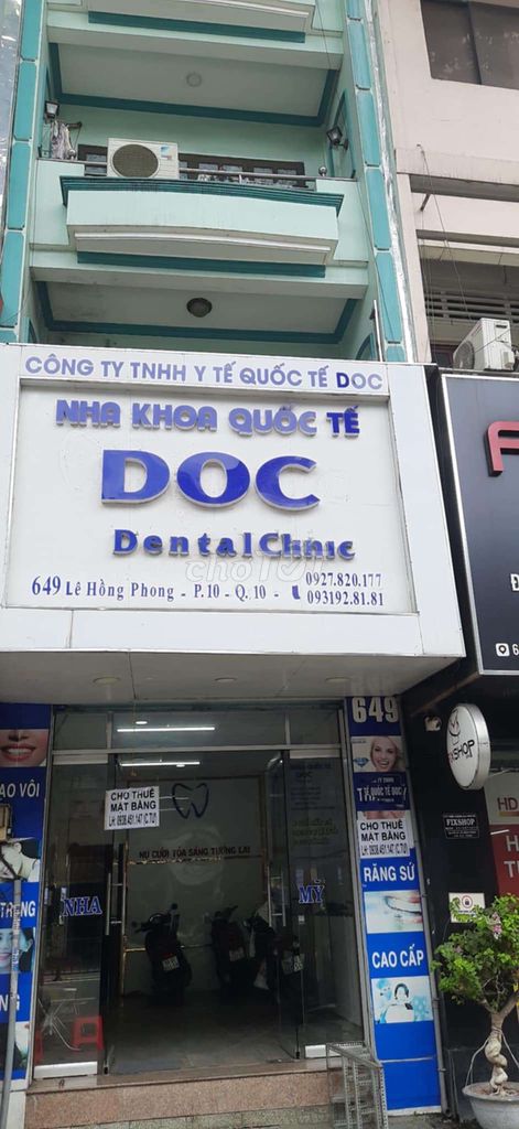 Cho thuê mặt bằng kinh doanh 649, Đường Lê Hồng Phong, Phường 10