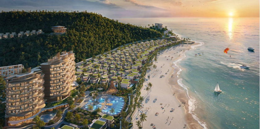 Vị trí bên bờ vịnh của Mey Retreat Bãi Lữ