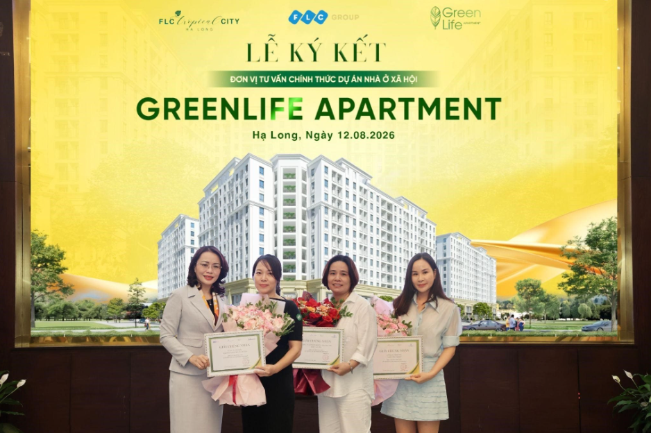 FLC ký kết các đơn vị tư vấn chính thức dự án nhà ở xã hội GreenLife Apartment