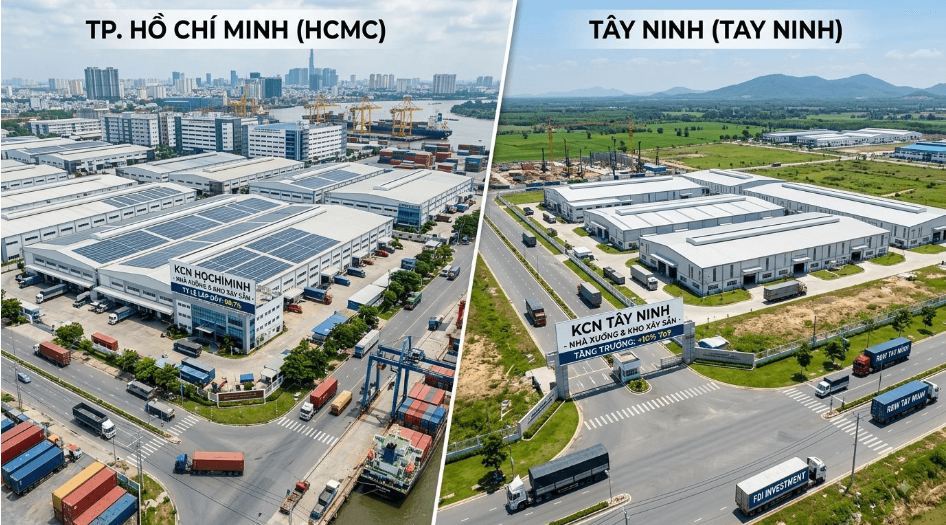 Giá thuê nhà xưởng, nhà kho xây sẵn quý 2/2026: Tây Ninh cạnh tranh gay gắt với TP.Hồ Chí Minh