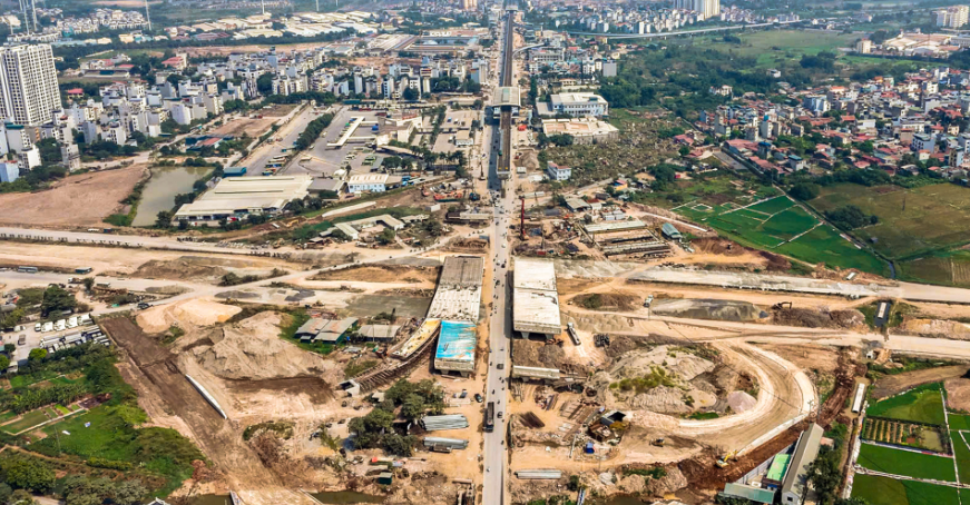 Diện mạo nút giao Vành đai 4 ở cửa ngõ Tây Nam Hà Nội