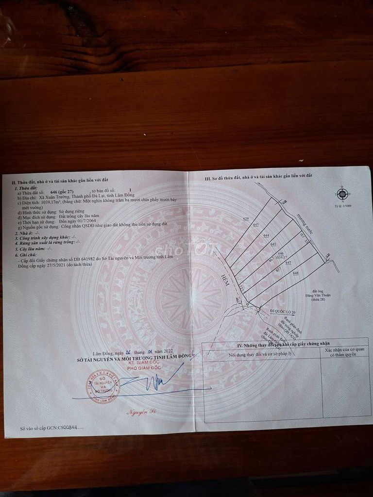 Bán Đất Khu Hầm Hỏa Xa