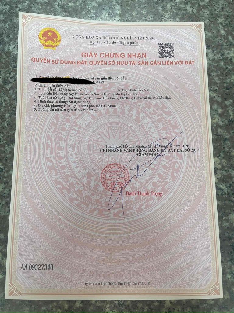 chính chủ bán